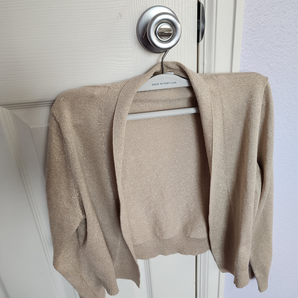 Calvin Klein Shimmering Gold Women's Shrug